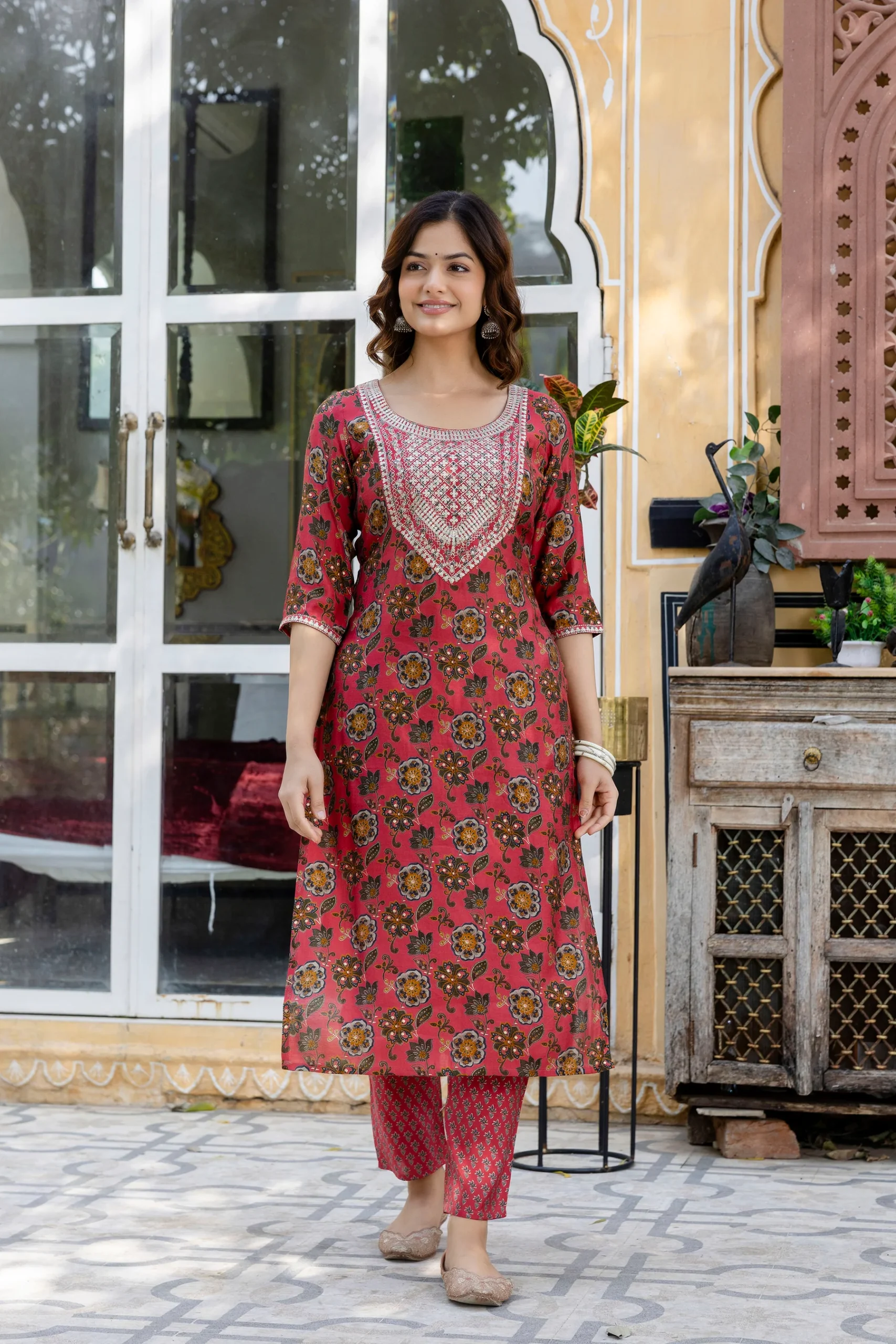 Block Printed Cotton Suit