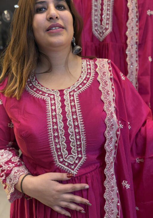 Trending Women Anarkali Gown With Dupatta