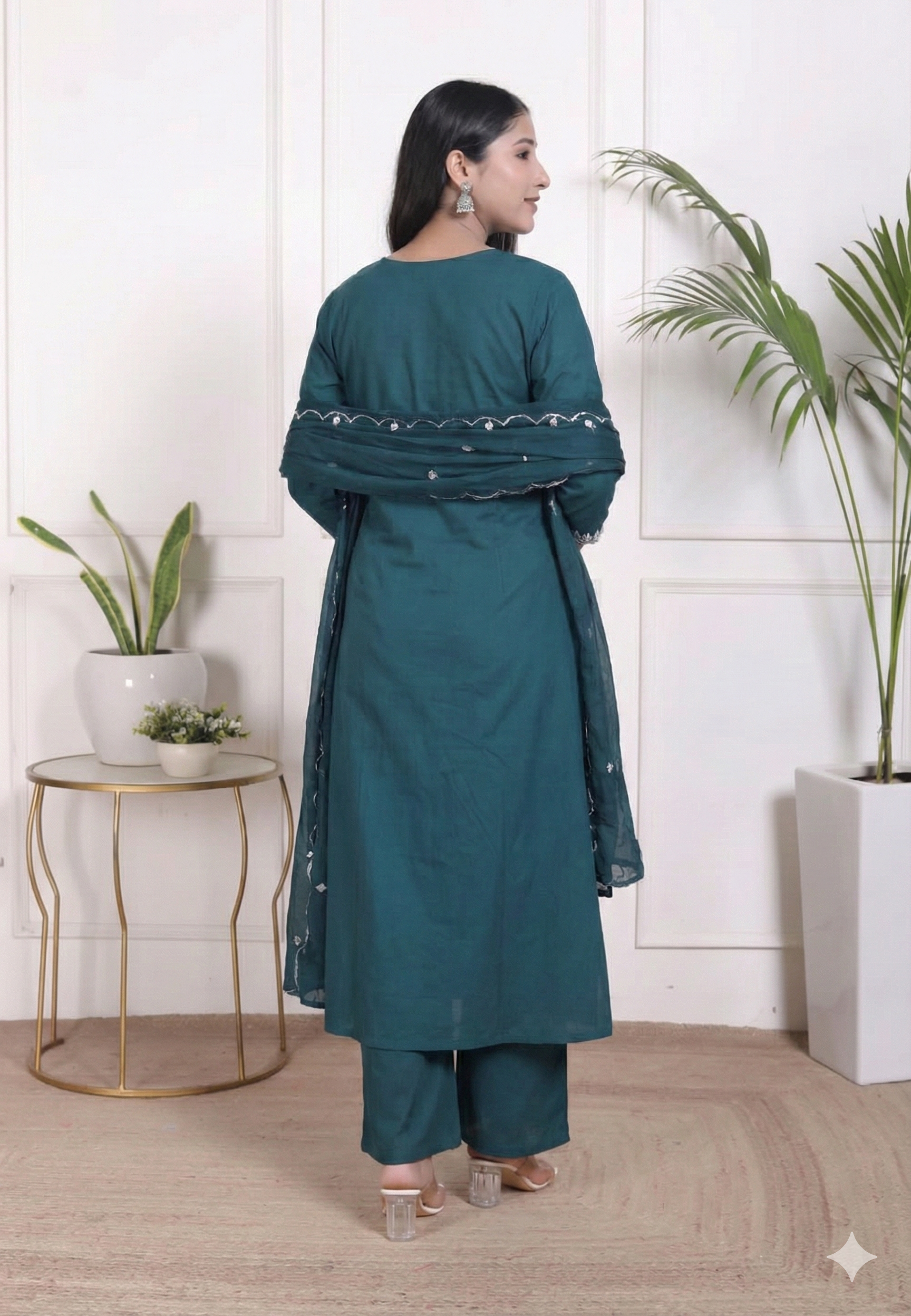 Pure Cotton Kurti Paints Set 3Piece (78) - Image 5