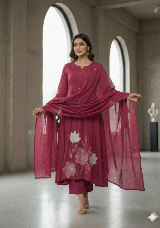 Pure Cotton Kurti Paints Set 3Piece (79)