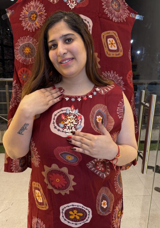 Maroon A-Line co-ord Set (32)