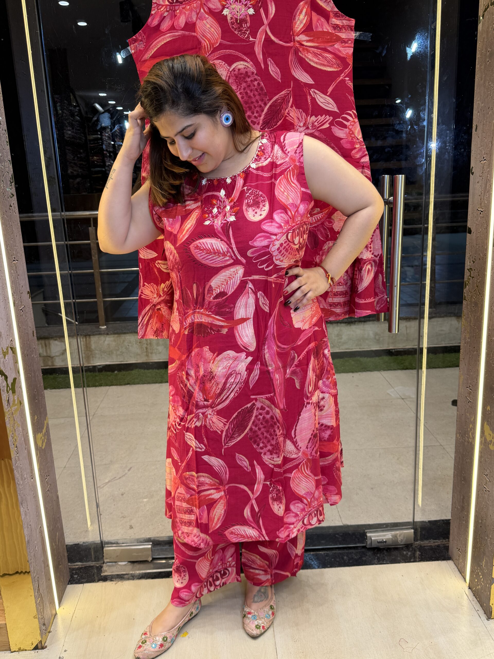 Pink A-Line co-ord Set | Cord set (33)