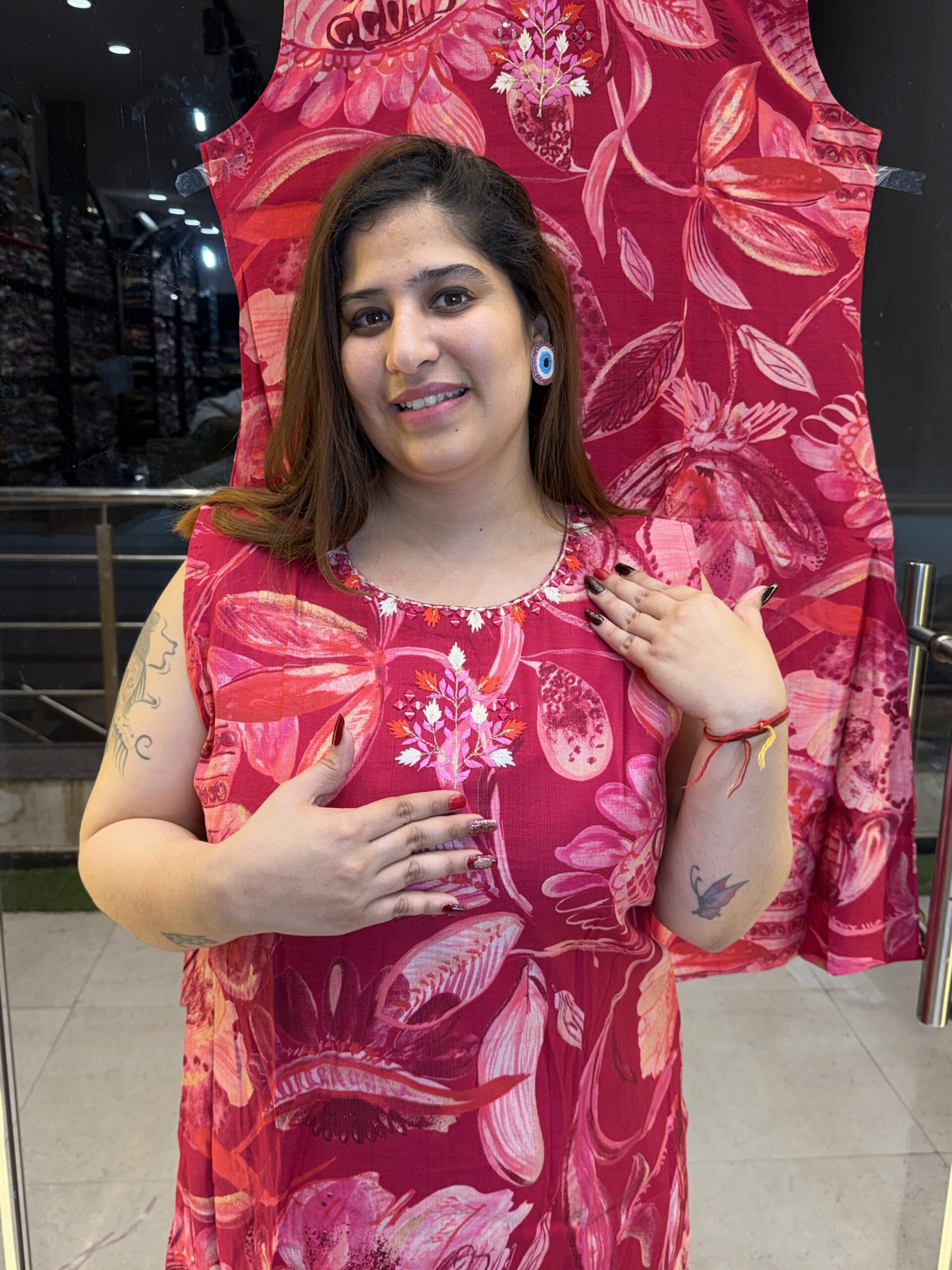 Pink A-Line co-ord Set | Cord set (33)