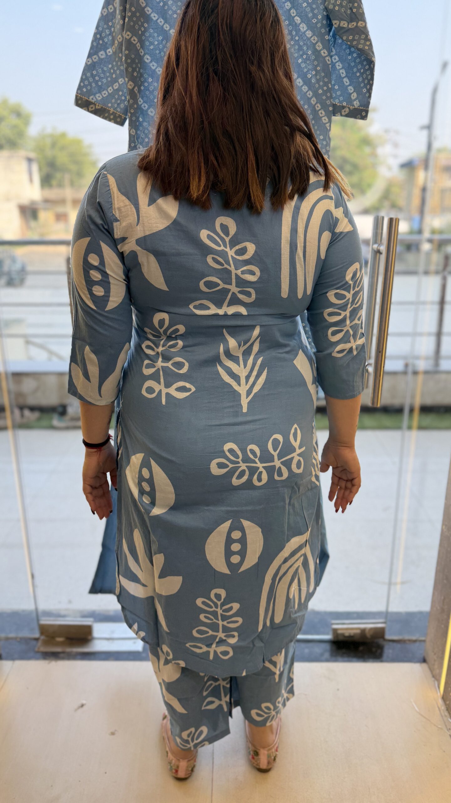 Pure Cotton Printed Kurti Paints Set 2Piece (54) - Image 3