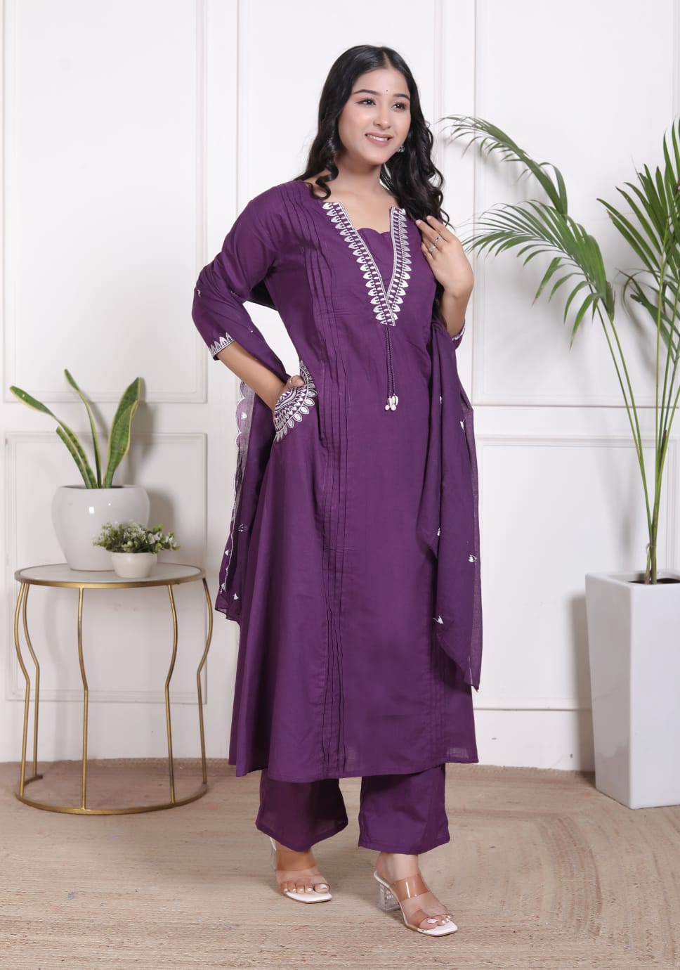 Pure Cotton Kurti Paints Set 3Piece (78)