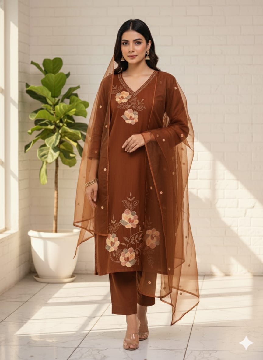 Pure Cotton Kurti Paints Set 3Piece (80)