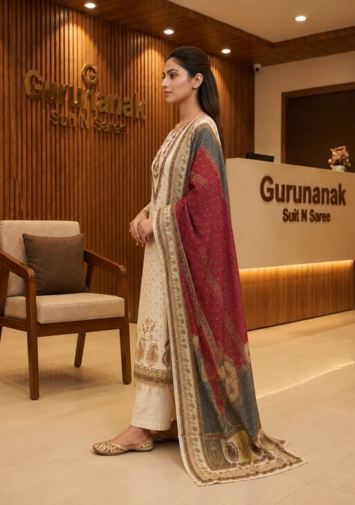 Women's Premium Crepe Printed Kurta Pant with Designer Dupatta Set