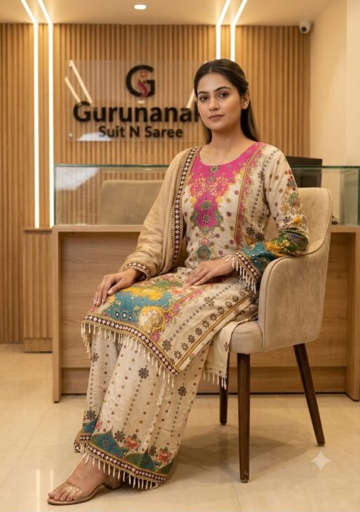 Women's Premium Crepe Digital Printed Kurta Pant with Designer Dupatta Set