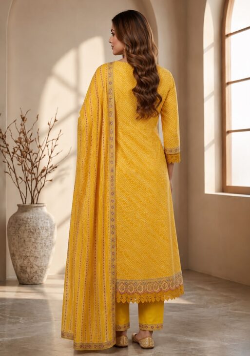Women's Premium Mull Cotton Designer Suit Set
