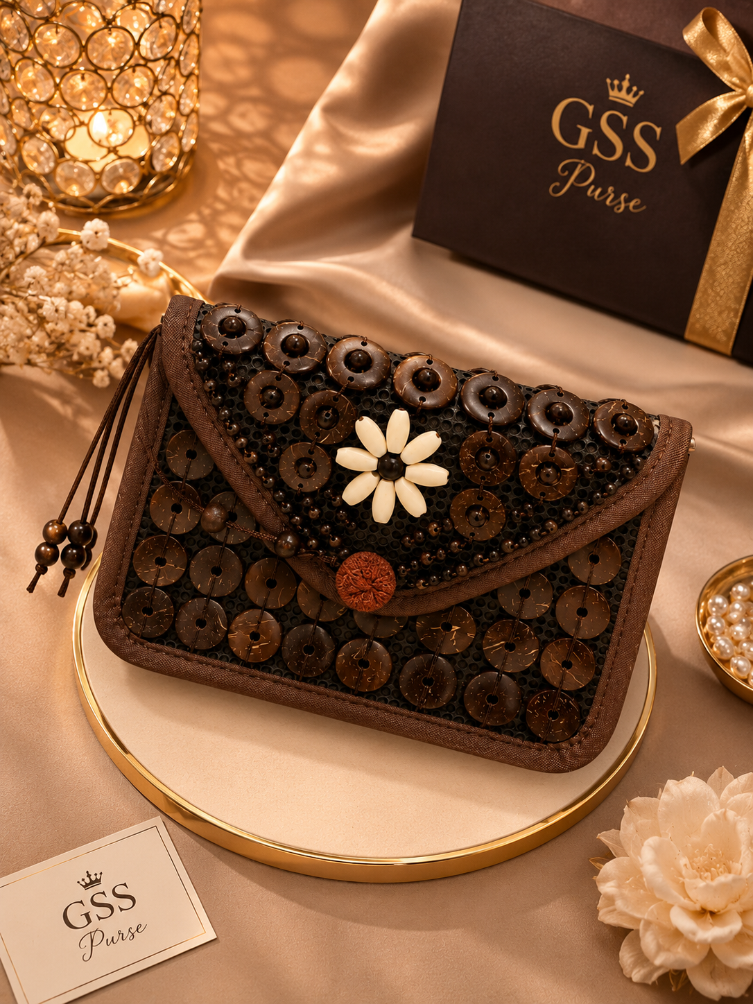 GSS Premium Handmade Boho Clutch Bag for Women - Image 1