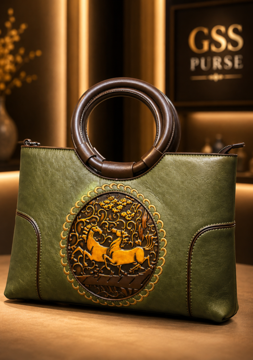 Sequence Premium Handcrafted Horse Motif Women's Designer Tote Handbag